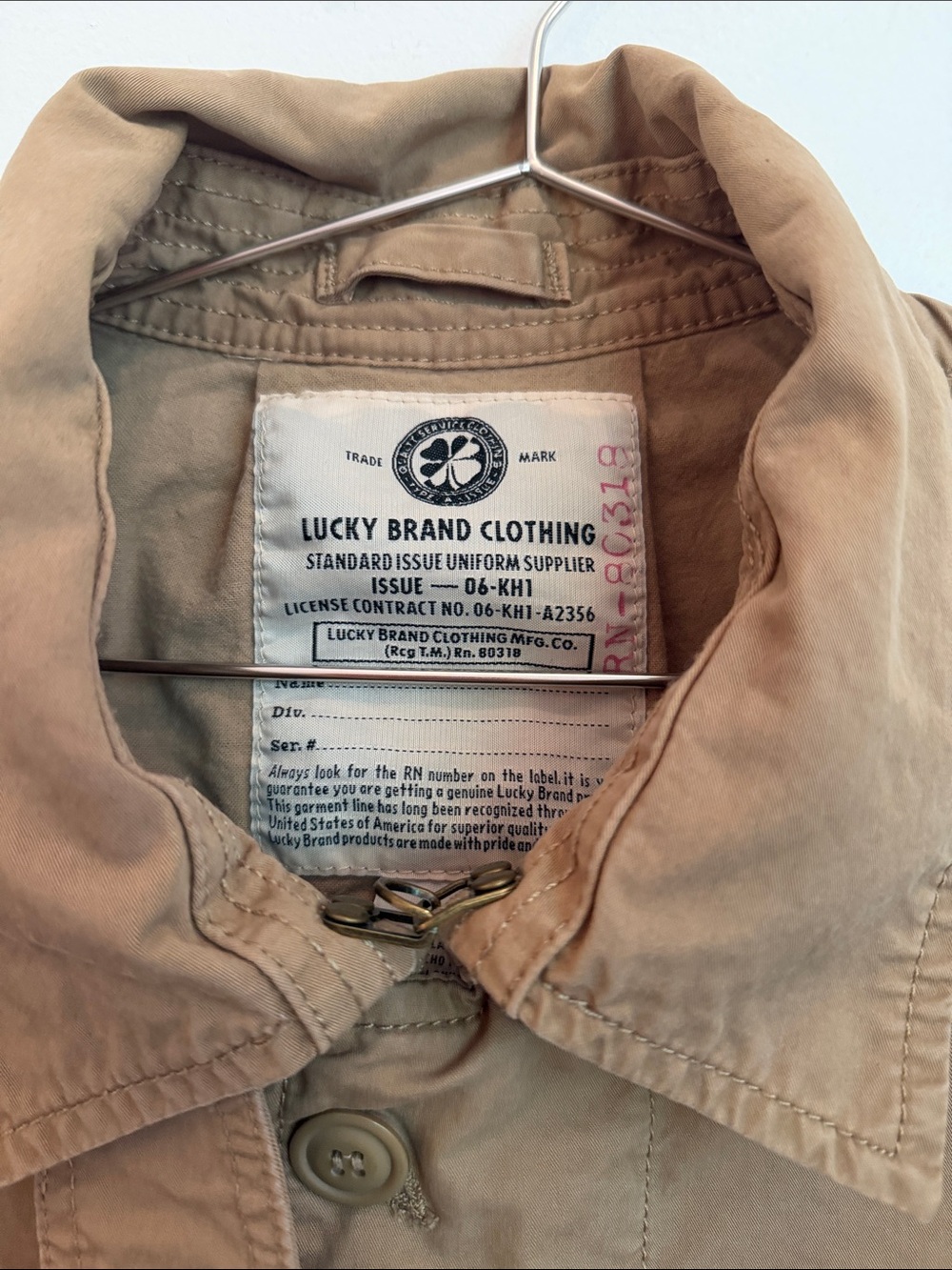 Lucky Brand Tan Trench Coat - Classic Lightweight Design - Picture 2 of 7